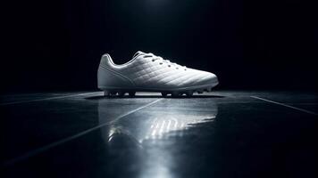 White Football Shoe Studio Shot photo